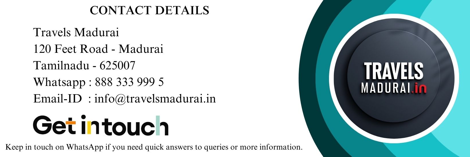 Southindia Travels Contact Information